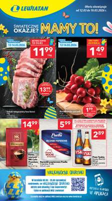 LEWIATAN - gazetka promocyjna Gazetka Śwąteczne okazje Mamy to! Zachód od czwartku 12.03 do środy 18.03