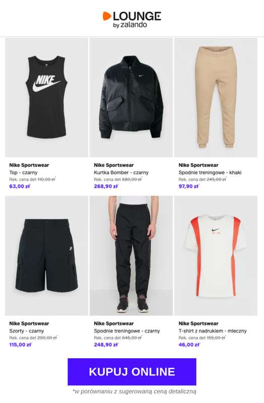 Lounge by Zalando - gazetka promocyjna Specjalne okazje: Nike Sportswear - Odzież od wtorku 10.03 do czwartku 12.03 - strona 6