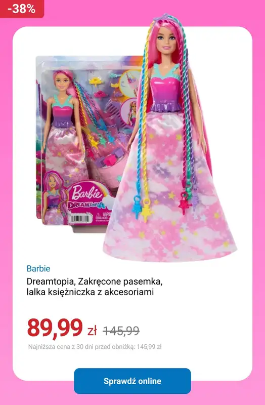 Smyk - gazetka promocyjna Do -40% Barbie - świętuj z nami urodziny! od wtorku 10.03 do wtorku 07.04 - strona 15