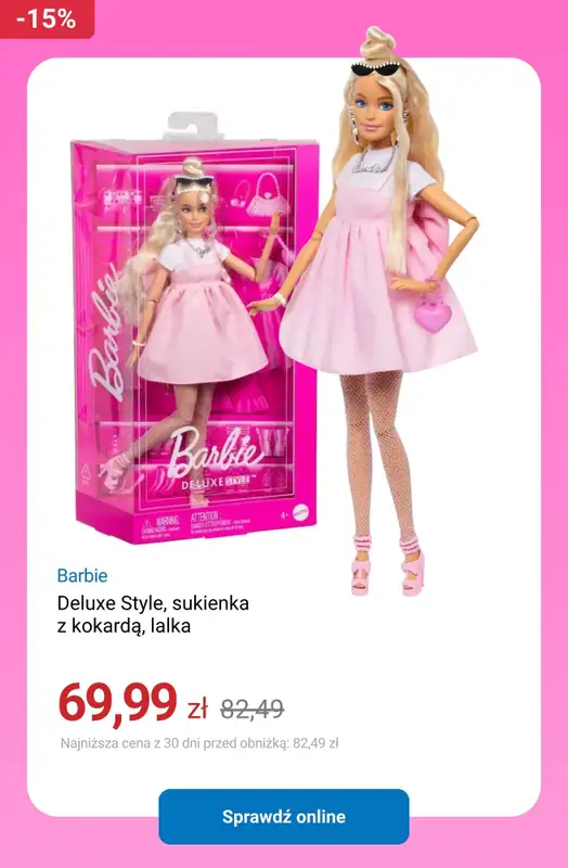 Smyk - gazetka promocyjna Do -40% Barbie - świętuj z nami urodziny! od wtorku 10.03 do wtorku 07.04 - strona 11