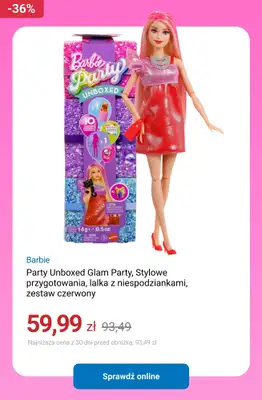 Smyk - gazetka promocyjna Do -40% Barbie - świętuj z nami urodziny! od wtorku 10.03 do wtorku 07.04 - strona 12