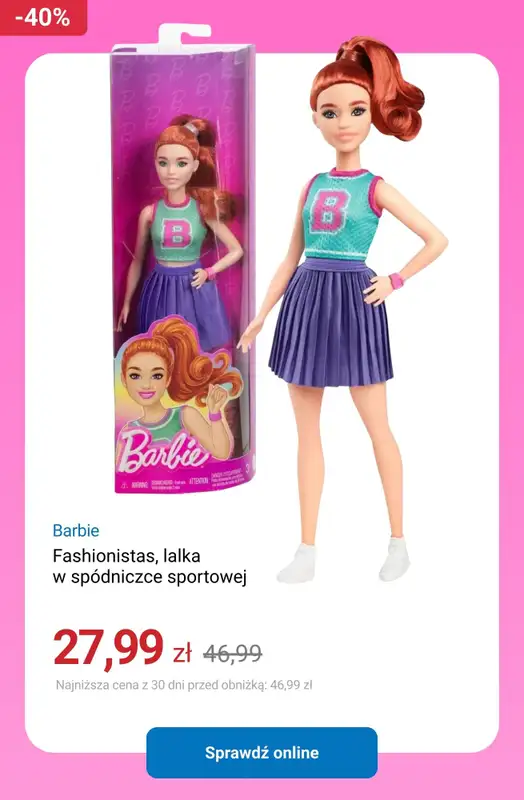 Smyk - gazetka promocyjna Do -40% Barbie - świętuj z nami urodziny! od wtorku 10.03 do wtorku 07.04 - strona 13