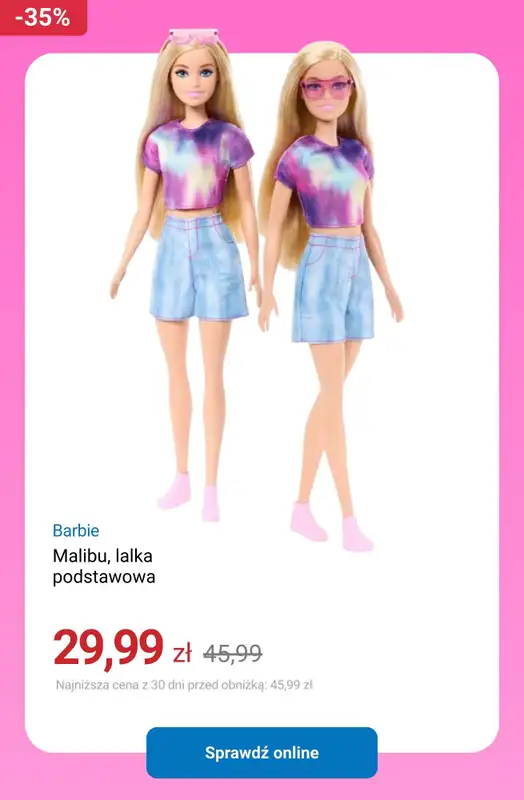 Smyk - gazetka promocyjna Do -40% Barbie - świętuj z nami urodziny! od wtorku 10.03 do wtorku 07.04 - strona 10