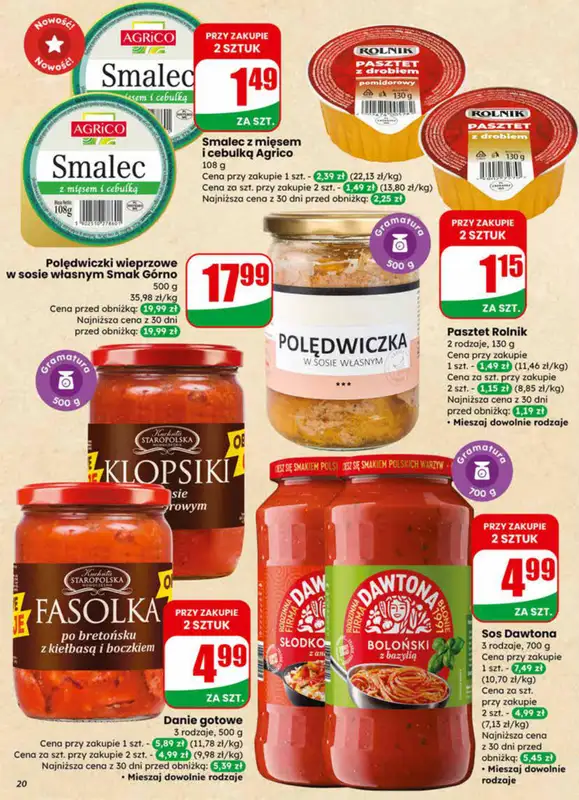 Dino - gazetka promocyjna Gazetka 11 / 2026 od środy 11.03 do wtorku 17.03 - strona 20