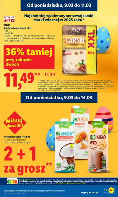 Lidl - gazetka promocyjna Oferta od poniedziałku od poniedziałku 09.03 do środy 11.03 - strona 21
