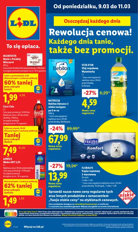 Lidl - gazetka promocyjna Oferta od poniedziałku od poniedziałku 09.03 do środy 11.03