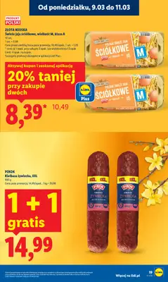 Lidl - gazetka promocyjna Oferta od poniedziałku od poniedziałku 09.03 do środy 11.03 - strona 19