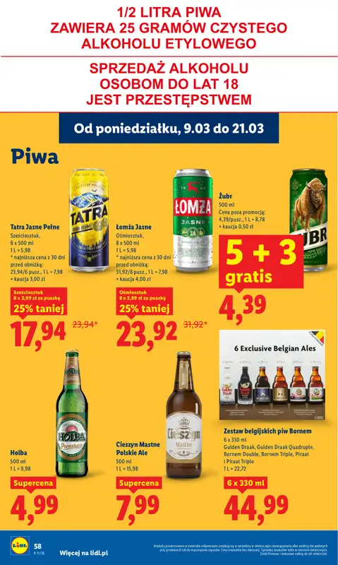 Lidl - gazetka promocyjna Oferta od poniedziałku od poniedziałku 09.03 do środy 11.03 - strona 60