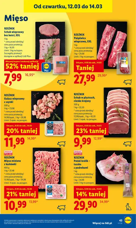 Lidl - gazetka promocyjna Oferta od czwartku od czwartku 12.03 do soboty 14.03 - strona 45