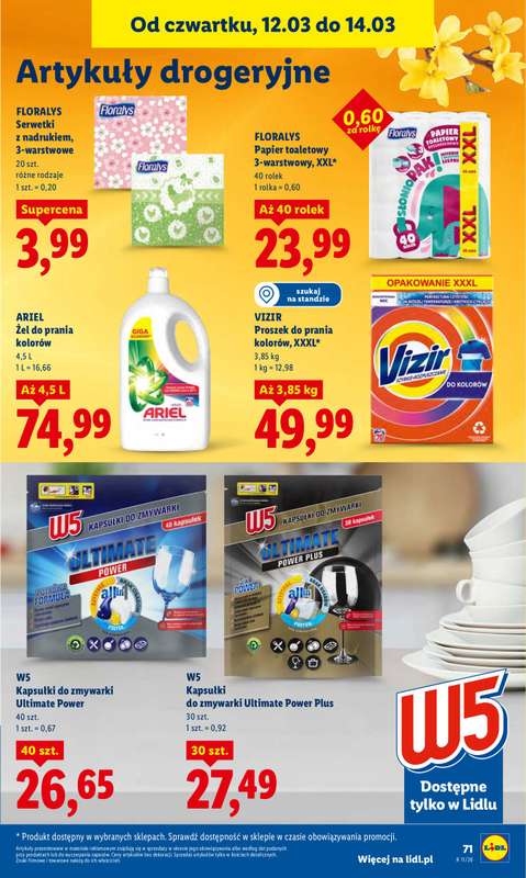 Lidl - gazetka promocyjna Oferta od czwartku od czwartku 12.03 do soboty 14.03 - strona 73