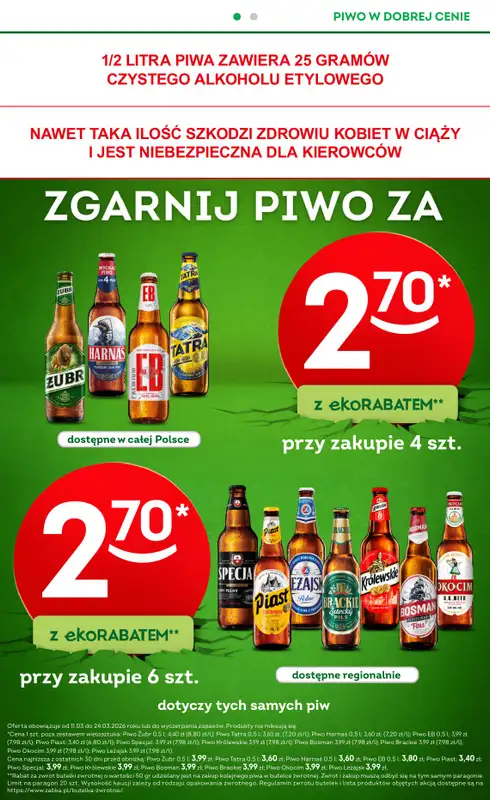 Żabka - gazetka promocyjna Gazetka od środy 11.03 do wtorku 24.03 - strona 18