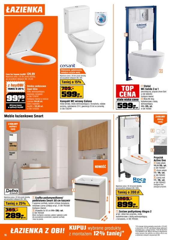 OBI - gazetka promocyjna Gazetka od środy 11.03 do wtorku 24.03 - strona 16