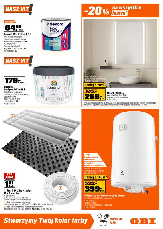 OBI - gazetka promocyjna Gazetka od środy 11.03 do wtorku 24.03 - strona 11