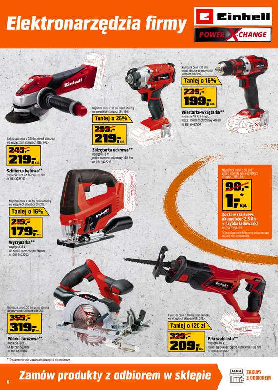 OBI - gazetka promocyjna Gazetka od środy 11.03 do wtorku 24.03 - strona 6