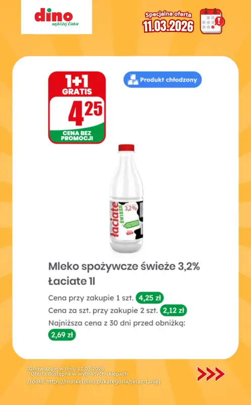 Dino - gazetka promocyjna Specjalna oferta na 11.03.2026 - promocje spoza gazetki od środy 11.03 do środy 11.03 - strona 4