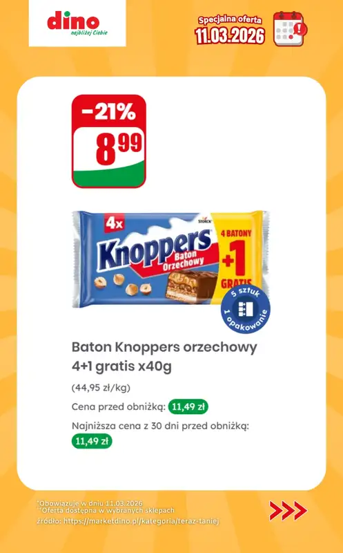 Dino - gazetka promocyjna Specjalna oferta na 11.03.2026 - promocje spoza gazetki od środy 11.03 do środy 11.03 - strona 5