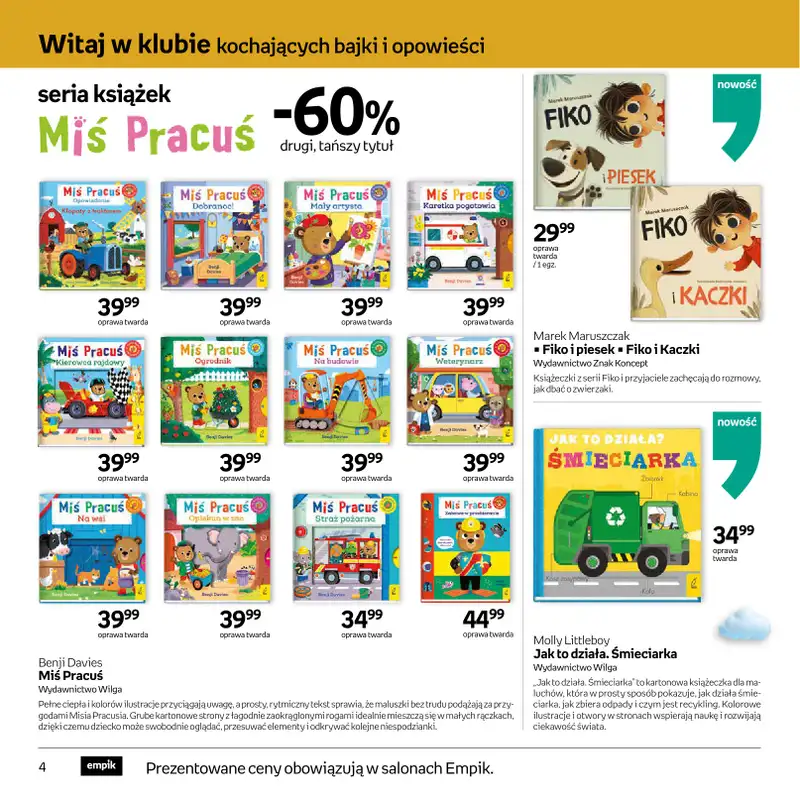 Empik - gazetka promocyjna Festiwal książki dziecięcej od środy 11.03 do wtorku 24.03 - strona 4