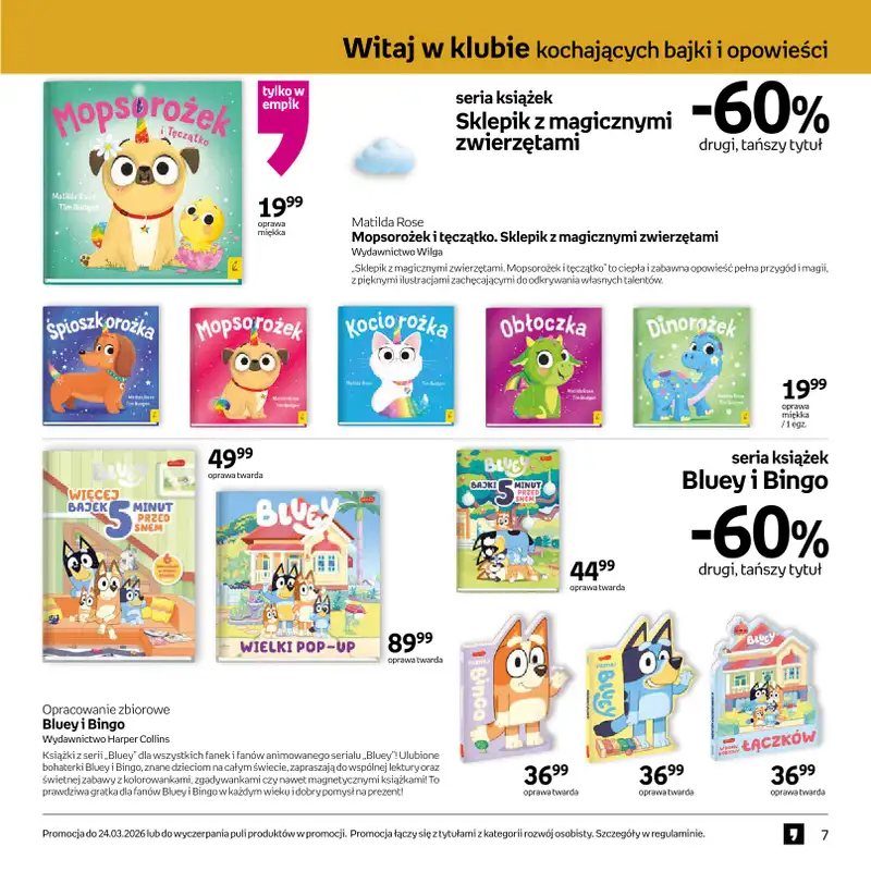 Empik - gazetka promocyjna Festiwal książki dziecięcej od środy 11.03 do wtorku 24.03 - strona 7