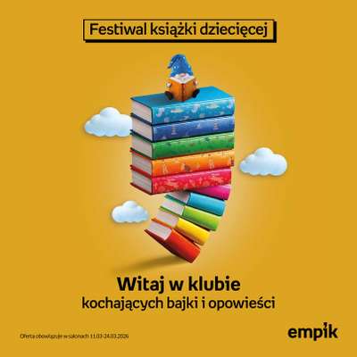 Empik - gazetka promocyjna Festiwal książki dziecięcej od środy 11.03 do wtorku 24.03