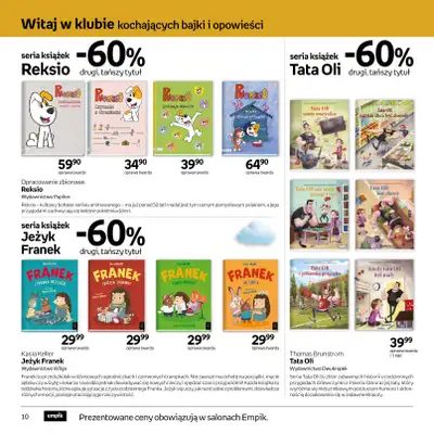 Empik - gazetka promocyjna Festiwal książki dziecięcej od środy 11.03 do wtorku 24.03 - strona 10