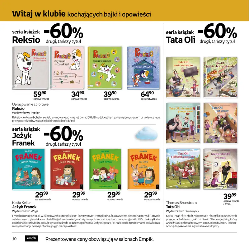 Empik - gazetka promocyjna Festiwal książki dziecięcej od środy 11.03 do wtorku 24.03 - strona 10