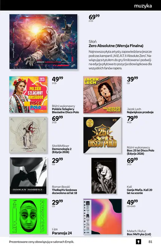 Empik - gazetka promocyjna Tom kultury: muzyka od środy 11.03 do wtorku 24.03 - strona 9