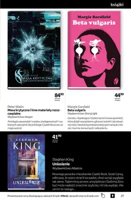 Empik - gazetka promocyjna Tom kultury: książki od środy 11.03 do wtorku 24.03 - strona 27