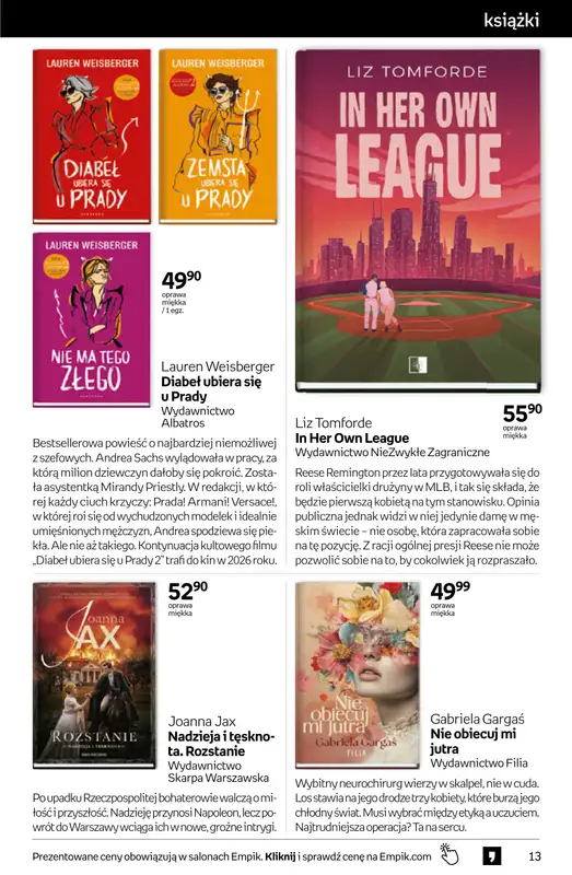 Empik - gazetka promocyjna Tom kultury: książki od środy 11.03 do wtorku 24.03 - strona 13