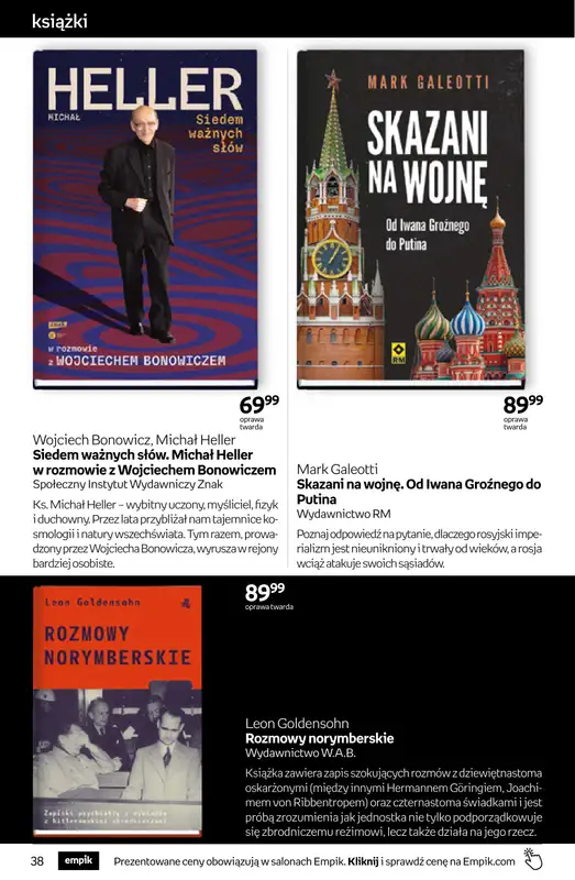 Empik - gazetka promocyjna Tom kultury: książki od środy 11.03 do wtorku 24.03 - strona 38