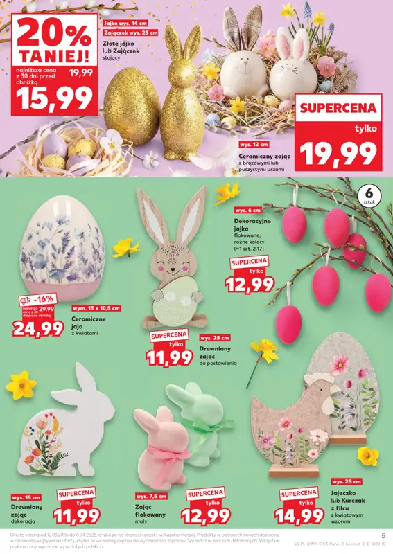Kaufland - gazetka promocyjna Oferta Kaufland - Wielkanoc od czwartku 12.03 do wtorku 31.03 - strona 5