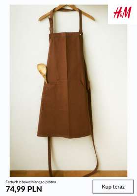 Fartuch z bawełnianego płótna