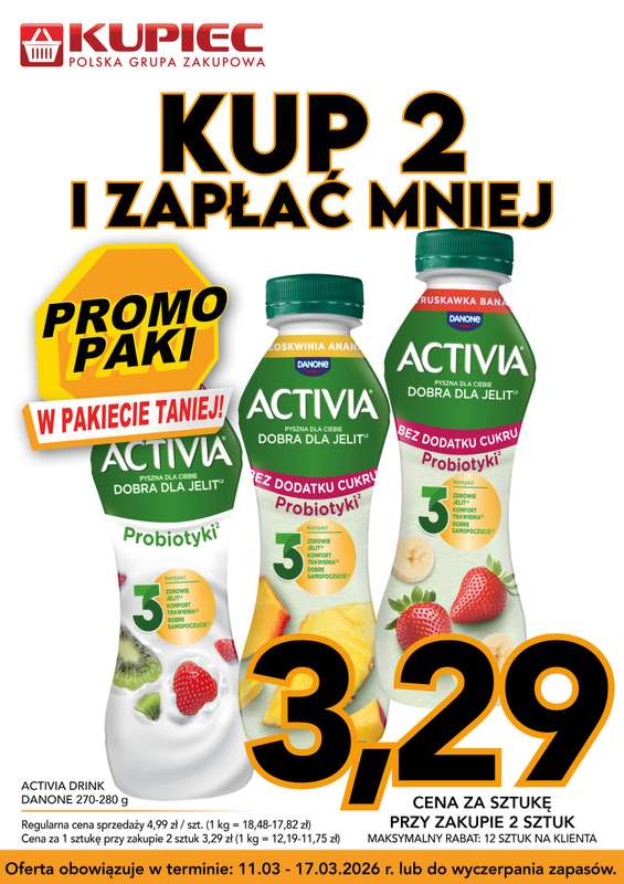 Kupiec - gazetka promocyjna Promopaki od środy 11.03 do wtorku 17.03 - strona 3