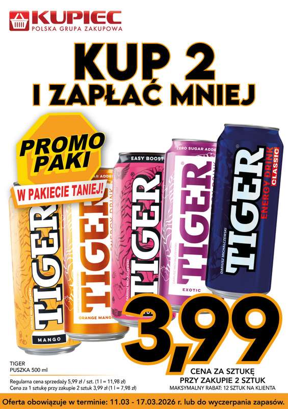 Kupiec - gazetka promocyjna Promopaki od środy 11.03 do wtorku 17.03 - strona 9
