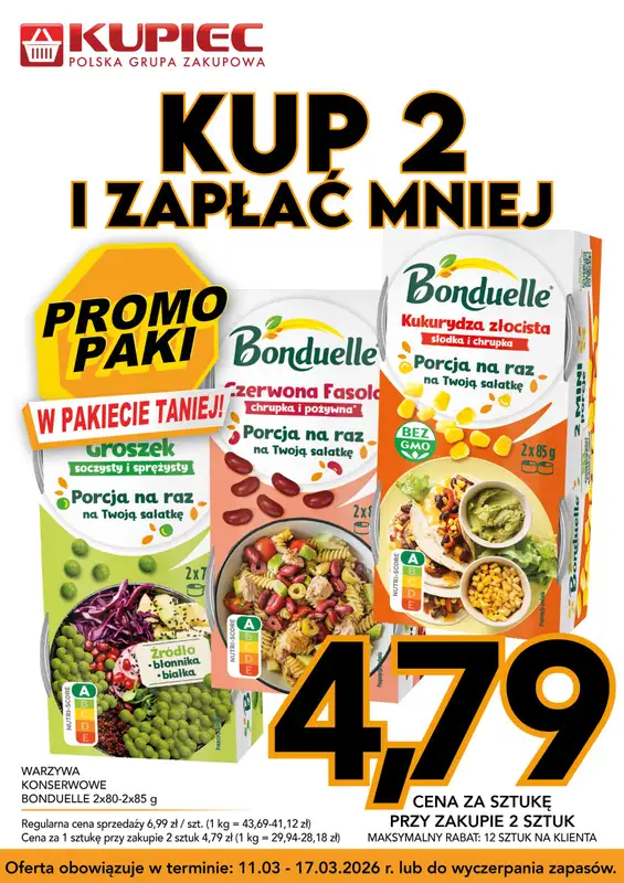 Kupiec - gazetka promocyjna Promopaki od środy 11.03 do wtorku 17.03 - strona 2
