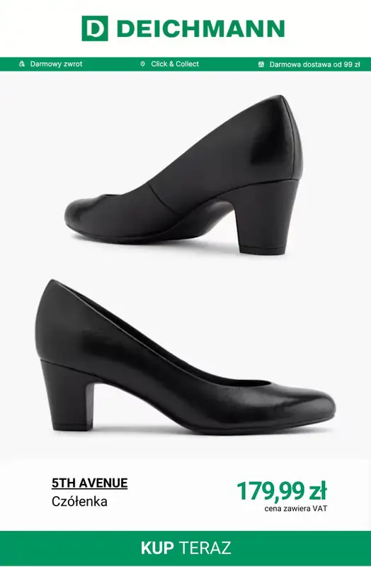 Deichmann - gazetka promocyjna Modne czółenka damskie od środy 11.03  - strona 7