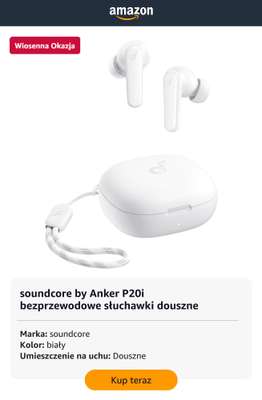 Soundcore by Anker P20i bezprzewodowe słuchawki douszne
