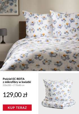 Pościel EC REITA z mikrofibry w kwiatki