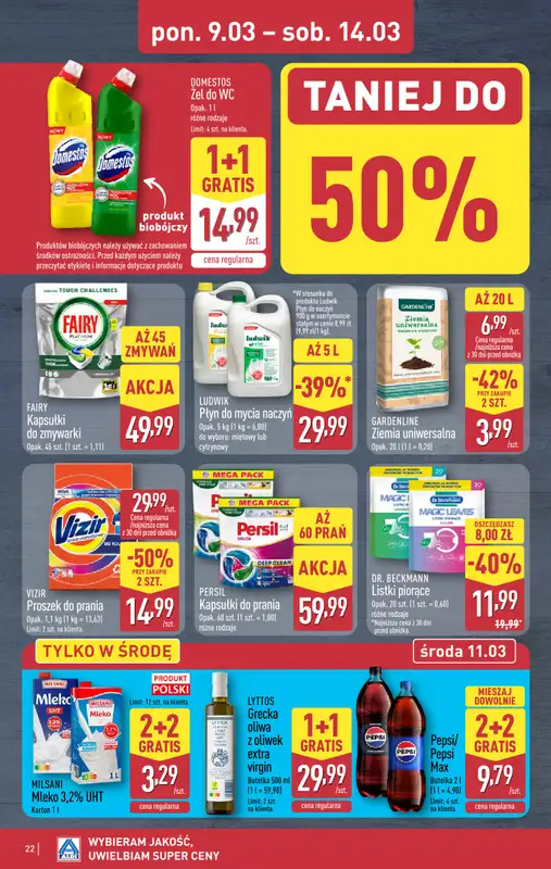 Aldi - gazetka promocyjna Pełny katalog! od poniedziałku 09.03 do soboty 14.03 - strona 22