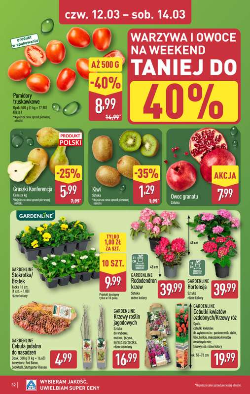 Aldi - gazetka promocyjna Pełny katalog! od poniedziałku 09.03 do soboty 14.03 - strona 32