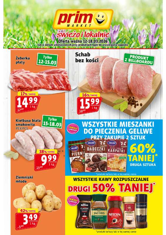 Prim Market - gazetka promocyjna Gazetka od czwartku 12.03 do środy 18.03
