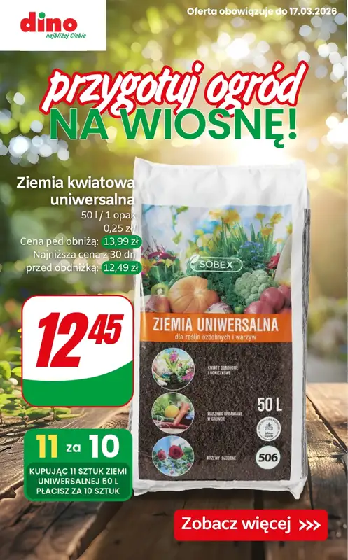 Dino - gazetka promocyjna Przygotuj ogród na wiosnę!  
