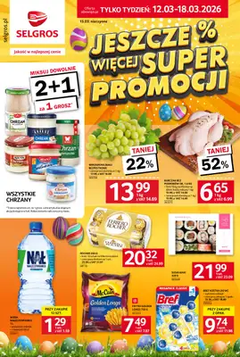 Selgros - gazetka promocyjna Jeszcze więcej super promocji! od czwartku 12.03 do środy 18.03