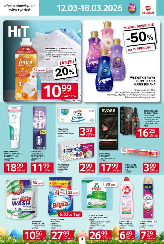 Selgros - gazetka promocyjna Jeszcze więcej super promocji! od czwartku 12.03 do środy 18.03 - strona 9