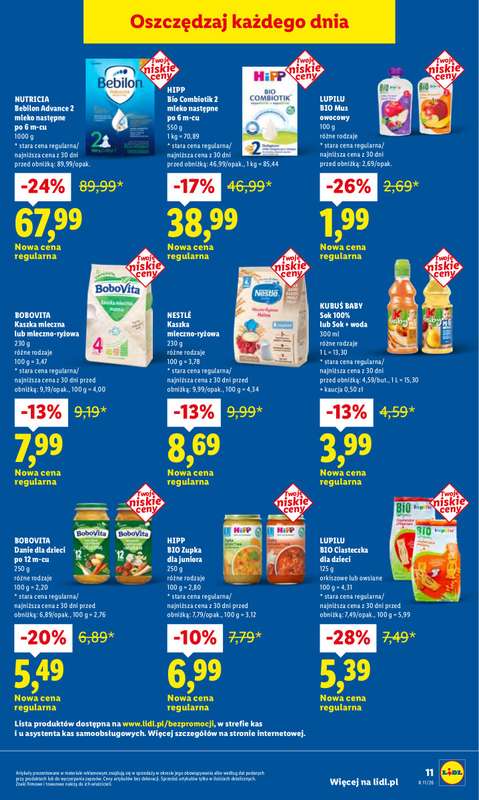 Lidl - gazetka promocyjna Rewolucja Cenowa! od środy 11.03 do wtorku 31.03 - strona 11