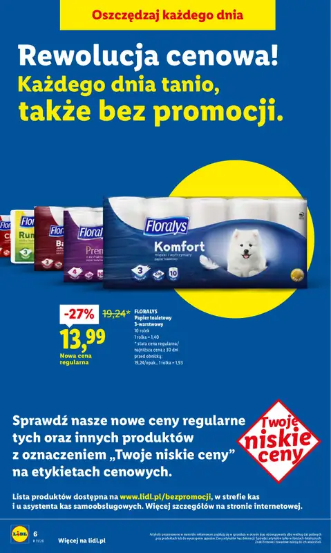 Lidl - gazetka promocyjna Rewolucja Cenowa! od środy 11.03 do wtorku 31.03 - strona 6