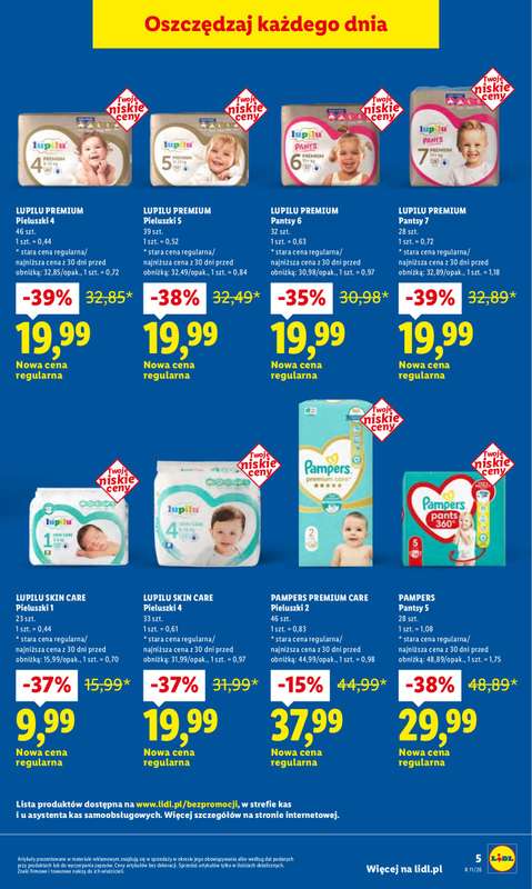 Lidl - gazetka promocyjna Rewolucja Cenowa! od środy 11.03 do wtorku 31.03 - strona 5