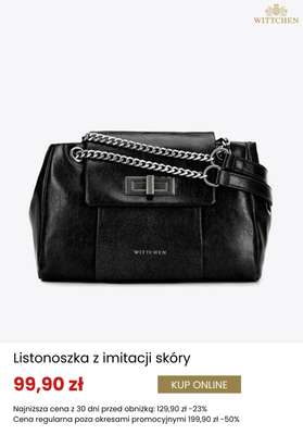 Listonoszka z imitacji skóry