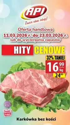 API Market - gazetka promocyjna Plakat promocyjny od środy 11.03 do poniedziałku 23.03