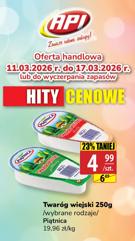 API Market - gazetka promocyjna Plakaty promocyjne od środy 11.03 do wtorku 17.03 - strona 7