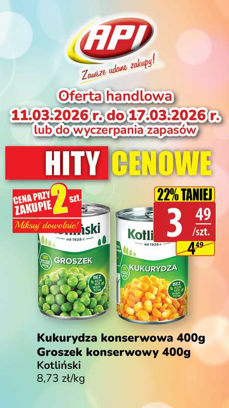 API Market - gazetka promocyjna Plakaty promocyjne od środy 11.03 do wtorku 17.03 - strona 13